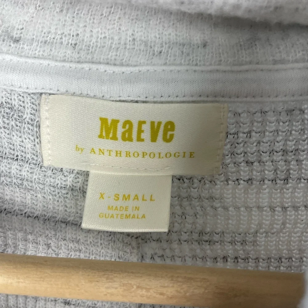 Maeve by Anthropologie Gray Super Soft Risa Hacci Tunic‎ Cowl Neck Sweater